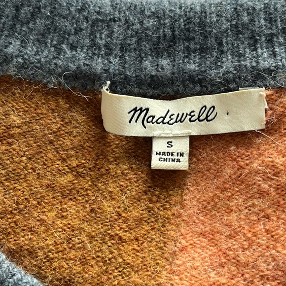 Madewell Westlake Color-block Long Sleeve Pullover Sweater Size Small - Picture 7 of 11